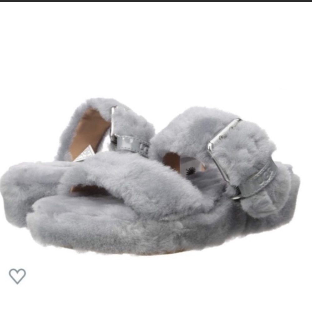 Ugg fuzz yeah sleeper sandals sz 8 euc - Picture 2 of 7